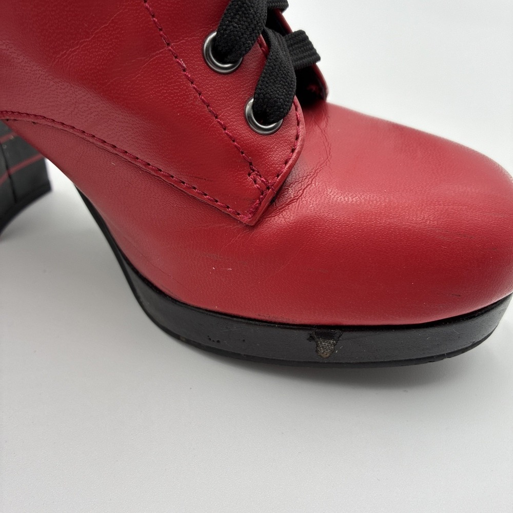 Hotel Transylvania Mavis Red Bat Wing Platform Boots FUN4051AD-6 Womens 6 - Picture 4 of 16